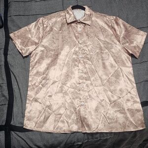 Gold rose dress shirt